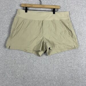 Athleta Trekkie North Beige Shorts Womens 16 Quick Dry Stretch Hiking Outdoor